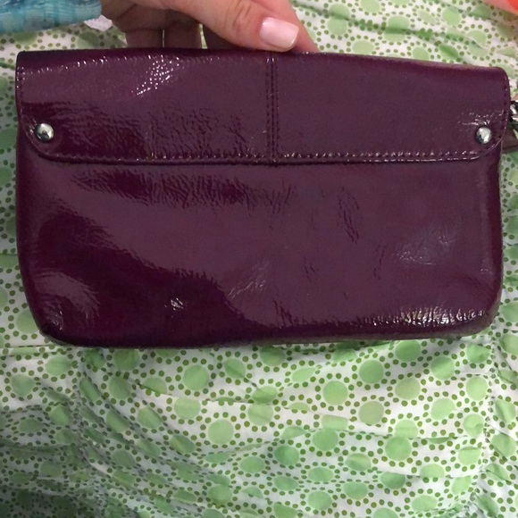 Plum coach wristlet - Picture 4 of 6